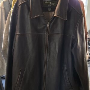 Eddie Bauer Brown Leather Jacket